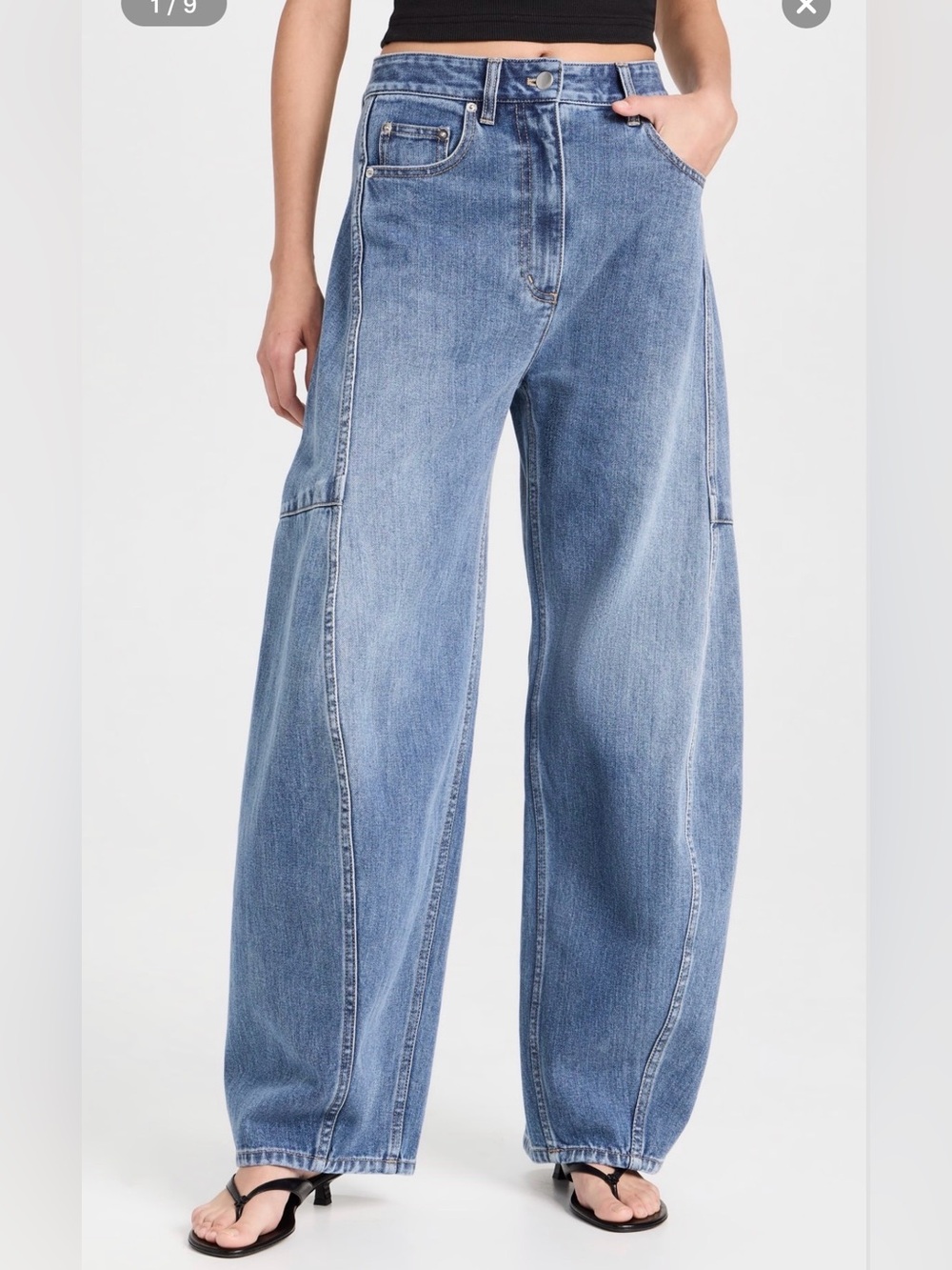 Tibi Classic Wash Sid Jeans